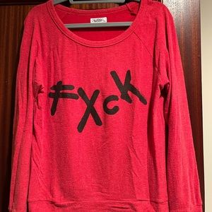 Never Worn ”Fuck” sweatshirt
